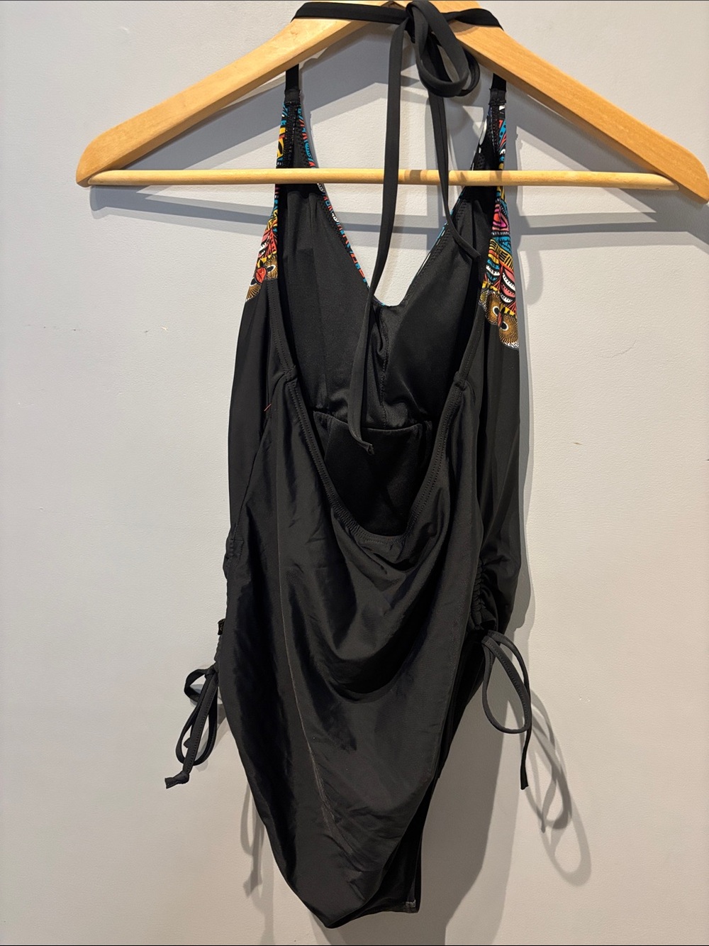La Vie en Rose Aquarose Black Patterned Bathing Suit - Picture 3 of 6